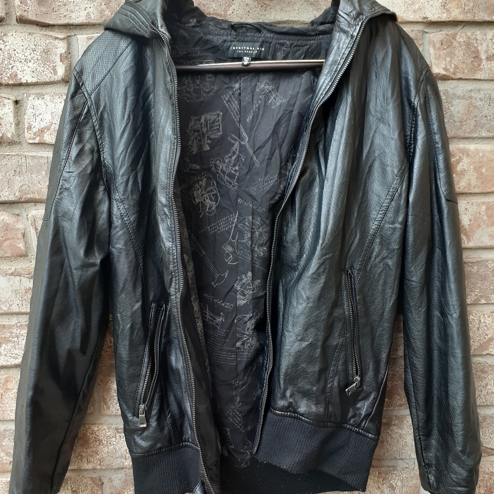 Full zip pleather jacket